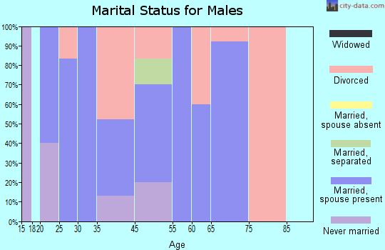 Millerton marital status for males
