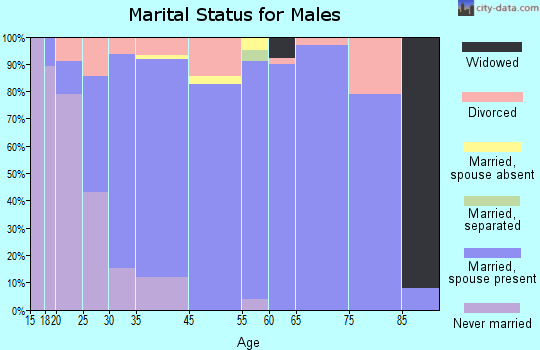 Newcastle marital status for males