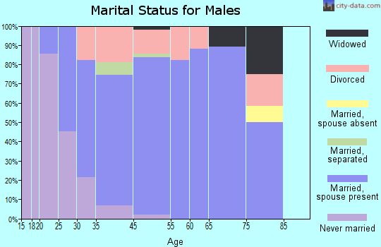 Pink marital status for males