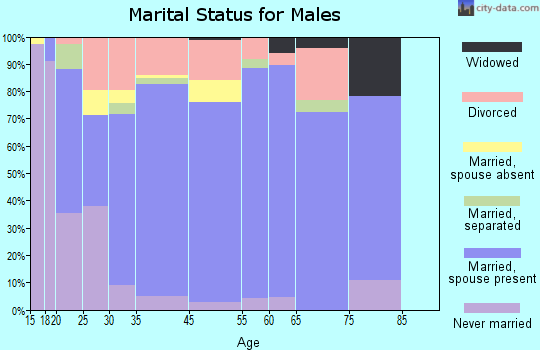 Slaughterville marital status for males