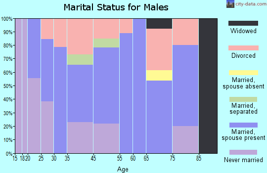Spavinaw marital status for males