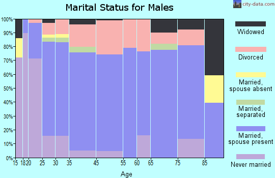 Tecumseh marital status for males