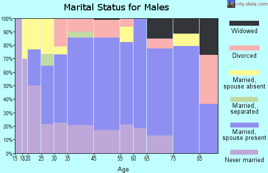 Tishomingo marital status for males
