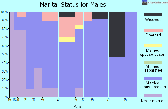 Welch marital status for males
