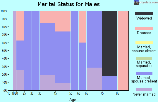 West Peavine marital status for males