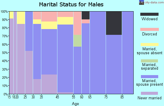 Wright City marital status for males