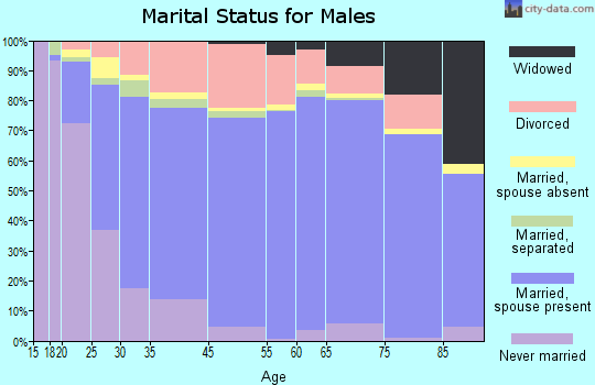 Albany marital status for males
