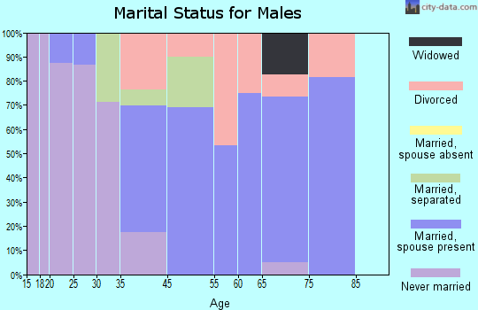 Bunker Hill marital status for males