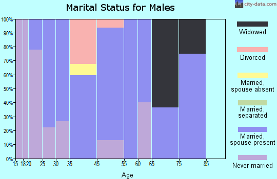 Butte Falls marital status for males