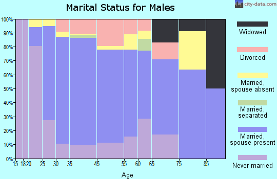 Dayton marital status for males
