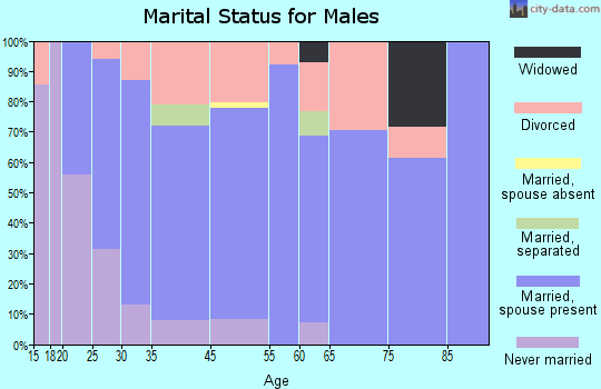 Eagle Point marital status for males