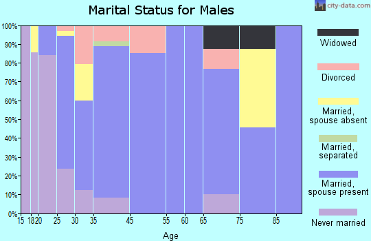 Junction City marital status for males