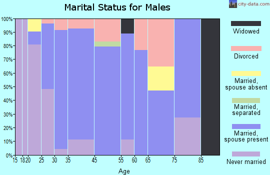 Millersburg marital status for males