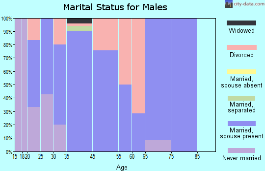 Mount Vernon marital status for males