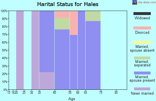 Dorrington marital status for males