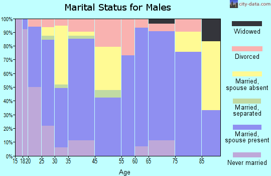 Vale marital status for males