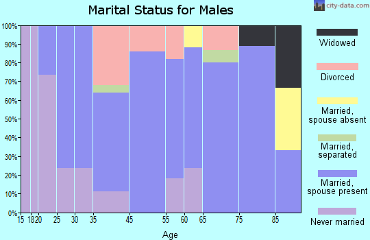 Wallowa marital status for males