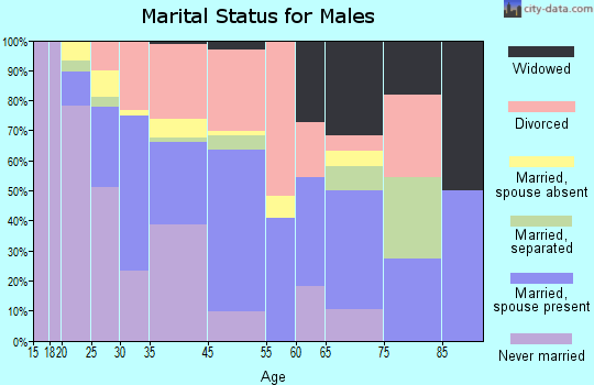 Warm Springs marital status for males