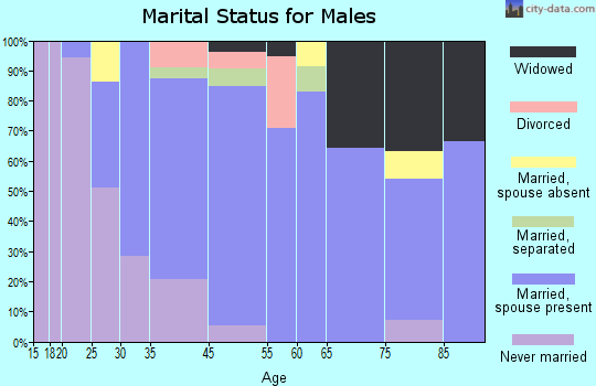 Aldan marital status for males