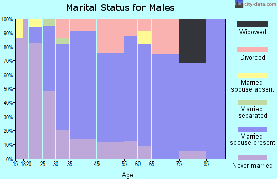 Atglen marital status for males