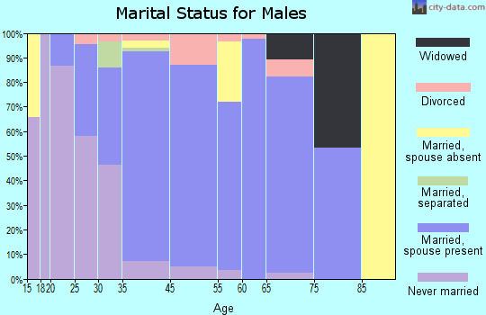 Audubon marital status for males