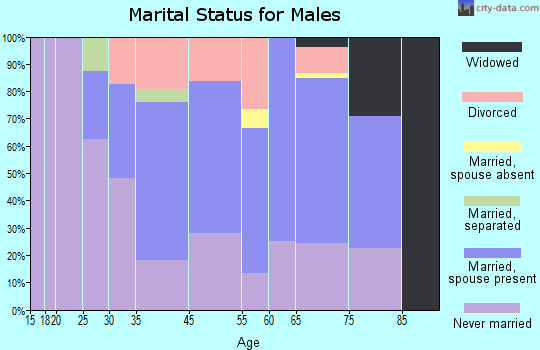 Beaver Meadows marital status for males