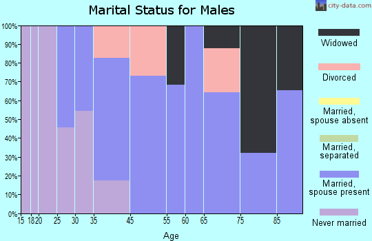 Belle Vernon marital status for males