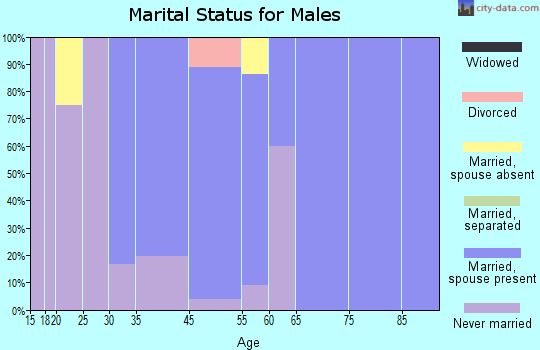 Ben Avon Heights marital status for males