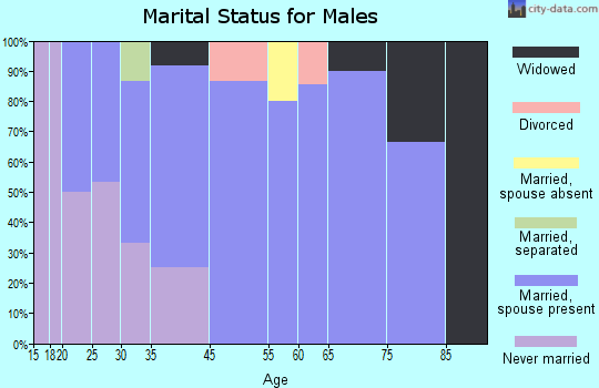 Berrysburg marital status for males