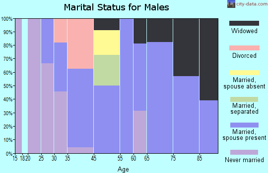 Bethany marital status for males