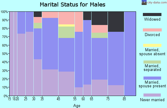 Blawnox marital status for males