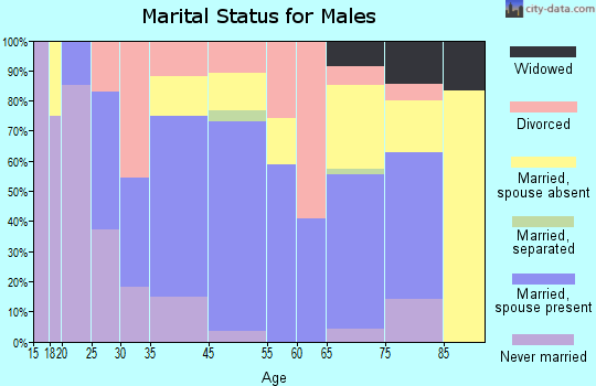 Bloomfield marital status for males
