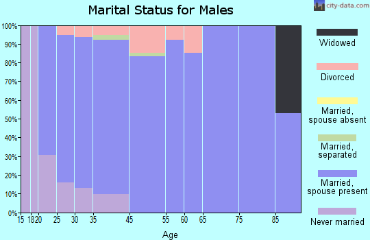 Grayson Valley marital status for males