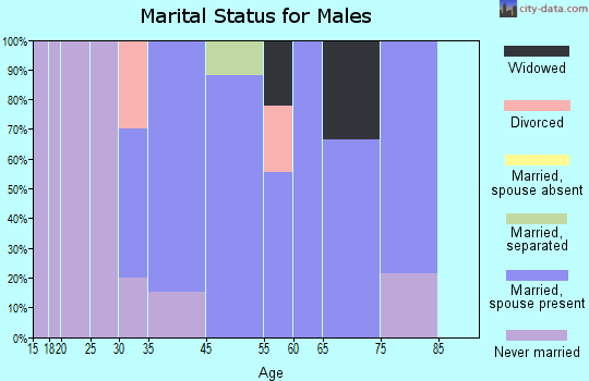 Burnside marital status for males