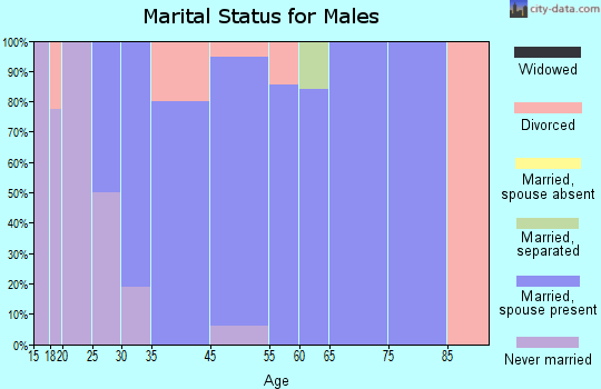 Campbelltown marital status for males
