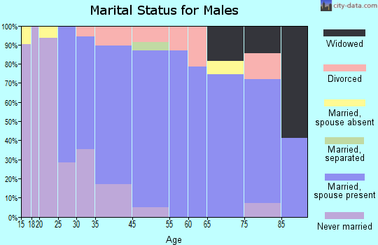 Centerville marital status for males