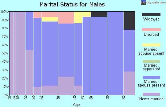 Chalfont marital status for males