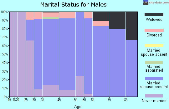 Clarks Summit marital status for males