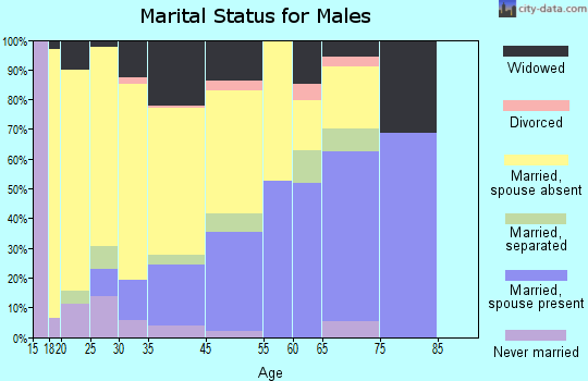 Collegeville marital status for males