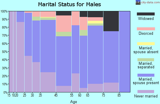Collingdale marital status for males