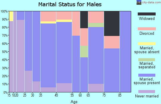 Conneautville marital status for males