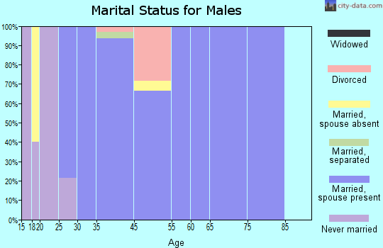 Cross Roads marital status for males