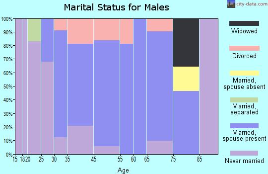 Curwensville marital status for males