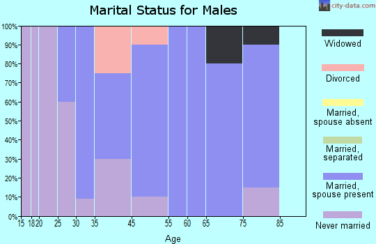 Daisytown marital status for males