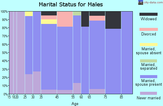 Deemston marital status for males