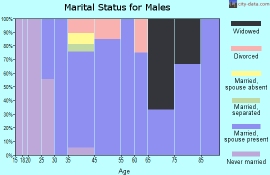 Deer Lake marital status for males