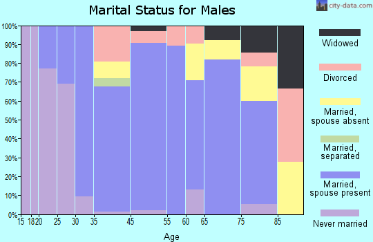 Dunnstown marital status for males
