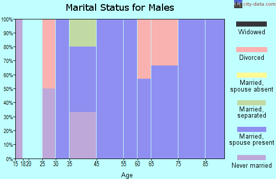 Eagles Mere marital status for males