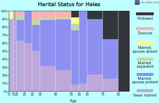 East Conemaugh marital status for males