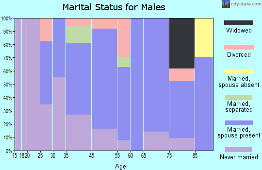 Emlenton marital status for males